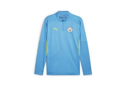 PUMA T-Shirt Manchester City Trainingsoberteil Hellblau