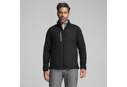 PUMA Steppjacke Hielands Golfjacke Herren Schwarz/Grau/Dunkelgrau