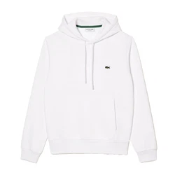 Lacoste Hoodie Logo Hoodie Weiß/Grau/Creme/Khaki