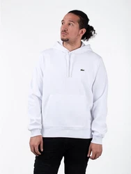 Lacoste Hoodie Logo Hoodie Weiß/Grau/Creme/Khaki