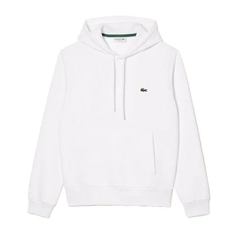 Lacoste Hoodie Logo Hoodie Weiß/Grau/Creme/Khaki