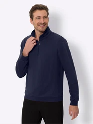 Sieh an! Sweater Sweatshirt Dunkelblau/Blau