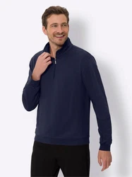 Sieh an! Sweater Sweatshirt Dunkelblau/Blau