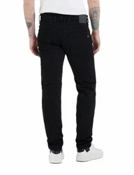 Replay Hose Anbass (M914.000.80693C1) Schwarz/Khaki/Dunkelbraun