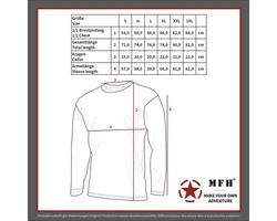 MFH T-Shirt US Shirt langarm 170 g/m² oliv
