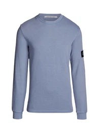 Langarmshirt WASHED BADGE WAFFLE LS TEE mit Logopatch