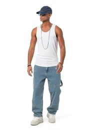 Jeanshemd Red Bridge Herren Baggy Jeans Hose Denim Pants 5-Pocket-Style