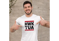 MoonWorks Print-Shirt Herren T-Shirt Hawk Tuah Meme  Weiß/Creme/Rot/Braun