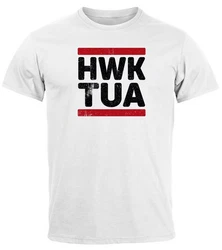 MoonWorks Print-Shirt Herren T-Shirt Hawk Tuah Meme  Weiß/Creme/Rot/Braun