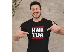 MoonWorks Print-Shirt Herren T-Shirt Hawk Tuah Meme  Braun/Rot/Schwarz