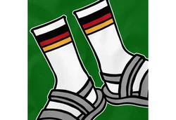 MoonWorks Print-Shirt Herren T-Shirt 100 Prozent Alman Meme Witz Deutscher Deutschland Grün/Neonfarben/Dunkelgrün