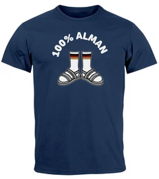 Print-Shirt Herren T-Shirt 100 Prozent Alman Meme Witz Deutscher Deutschland mit Print