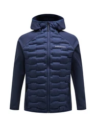 Peak Performance Argon Hybrid Hood Kurzjacke (1-St) Dunkelblau/Blau