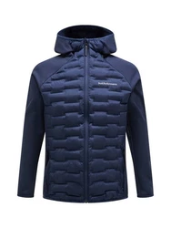 Peak Performance Argon Hybrid Hood Kurzjacke (1-St) Dunkelblau/Blau