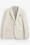 Next Baukastensakko Slim Fit Anzugsakko Khaki/Beige