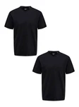 ONLY & SONS T-Shirt 2er-Set Rundhals Kurzarm (1-tlg) [7642] Schwarz (7642)