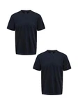 ONLY & SONS T-Shirt 2er-Set Rundhals Kurzarm (1-tlg) [7642] Dunkelblau (7642)