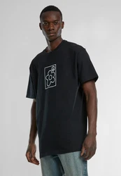 Upscale by Mister Tee More Peace Oversize Tee Schwarz/Rosa