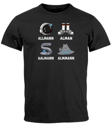 MoonWorks Print-Shirt Herren T-Shirt Alman Meme Wortspiel Parodie Deutschland Grau/Blau/Schwarz