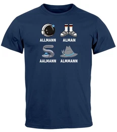 Print-Shirt Herren T-Shirt Alman Meme Wortspiel Lustig Witz Parodie Deutschland mit Print