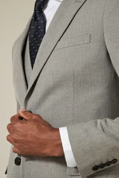 Next Baukastensakko Slim Fit Anzugsakko Grau/Hellgrau/Khaki/Beige/Braun