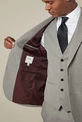 Next Baukastensakko Slim Fit Anzugsakko Grau/Hellgrau/Khaki/Beige/Braun