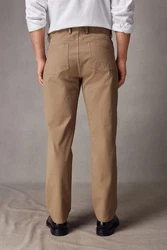 Next Straight Fit Hose im Jeans-Stil Khaki/Beige/Braun
