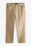 Next Straight Fit Hose im Jeans-Stil Khaki/Beige/Braun