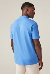 Next Poloshirt 5er-Pack Kurzarm-Poloshirts aus Jersey Blau/Hellblau/Dunkelblau