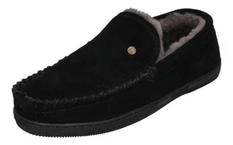Grizzly Suede GRZ4410-99 Hausschuh Black