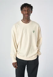 Cleptomanicx Sweater Sketch Gull raw undyed/ecru/beige