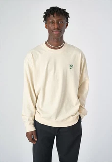 Cleptomanicx Sweater Sketch Gull raw undyed/ecru/beige