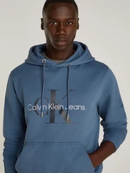 Calvin Klein Jeans Kapuzensweatshirt SEASONAL MONOLOGO REGULAR HOODIE blau/schwarz/weiß