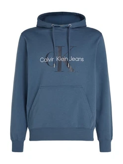Calvin Klein Jeans Kapuzensweatshirt SEASONAL MONOLOGO REGULAR HOODIE blau/schwarz/weiß