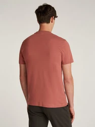 Calvin Klein T-Shirt MICRO LOGO INTERLOCK T-SHIRT Rot/Braun