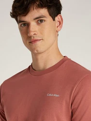 Calvin Klein T-Shirt MICRO LOGO INTERLOCK T-SHIRT Rot/Braun