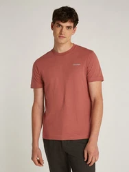 Calvin Klein T-Shirt MICRO LOGO INTERLOCK T-SHIRT Rot/Braun