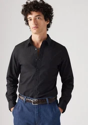 Levi's Jeanshemd BATTERY HM SHIRT SLIM Schwarz/Dunkelgrau