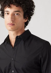 Levi's Jeanshemd BATTERY HM SHIRT SLIM Schwarz/Dunkelgrau