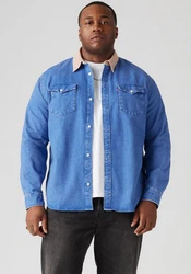 Levi's Jeanshemd BIG RELAXED FIT WESTERN Blau/Hellblau
