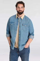 Levi's Jeanshemd BIG RELAXED FIT WESTERN Blau/Hellblau
