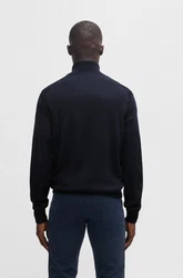 BOSS Strickjacke AVAC_FZ Regular Fit dunkelblau