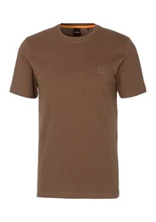 BOSS T-Shirt Tales Khaki/Braun/Dunkelbraun