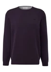s.Oliver Strickpullover mit Logostickerei aubergine