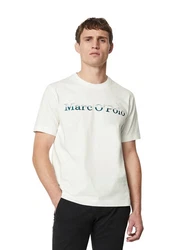 Marc O'Polo T-Shirt mit Logo-Stickerei Weiß/Grün/Hellgrün/Khaki/Türkis/Hellblau