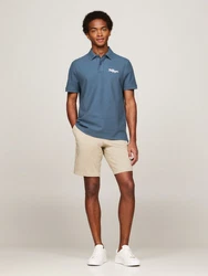 Tommy Hilfiger Poloshirt HILFIGER CHAINSTITCH REG POLO blau
