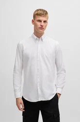 BOSS Hemd Rickert Grau/Weiß/Hellblau