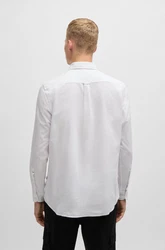 BOSS Hemd Rickert Grau/Weiß/Hellblau