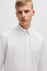 BOSS Hemd Rickert Grau/Weiß/Hellblau