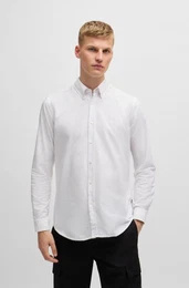 Businesshemd Rickert_M mit Button-down-Kragen